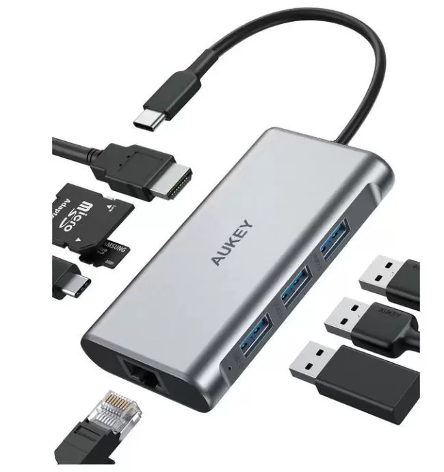 I O HUB USB3 8PORT CB-C91 FRAN1017755 AUKEY