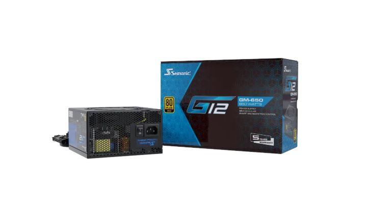 Power Supply SEASONIC G12 GM 650 Watts Efficiency 80 PLUS GOLD MTBF 100000 hours G12GM-650