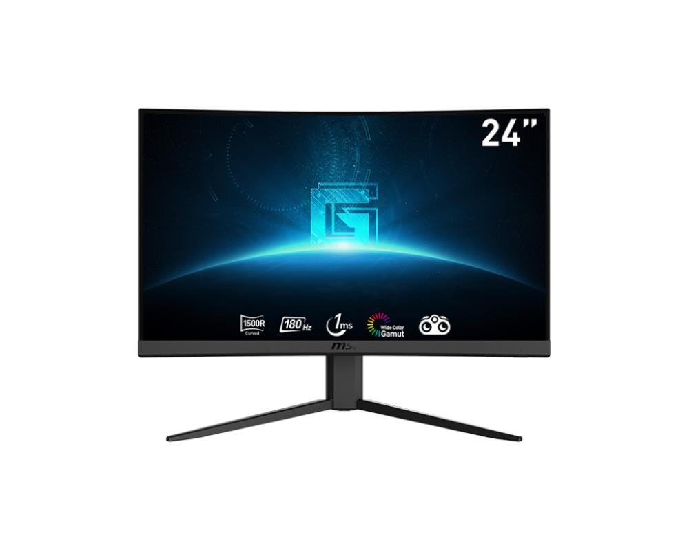 LCD Monitor MSI G24C4 E2 23 6   Business Curved Panel VA 1920x1080 16 9 180 Hz 1 ms Tilt Colour Black G24C4E2