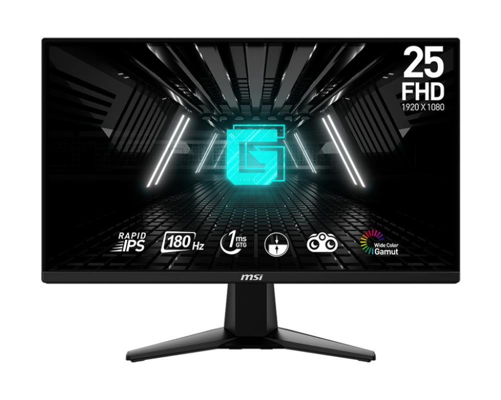 LCD Monitor MSI G255F 24 5   Gaming Panel IPS 1920x1080 16 9 180 Hz 1 ms G255F