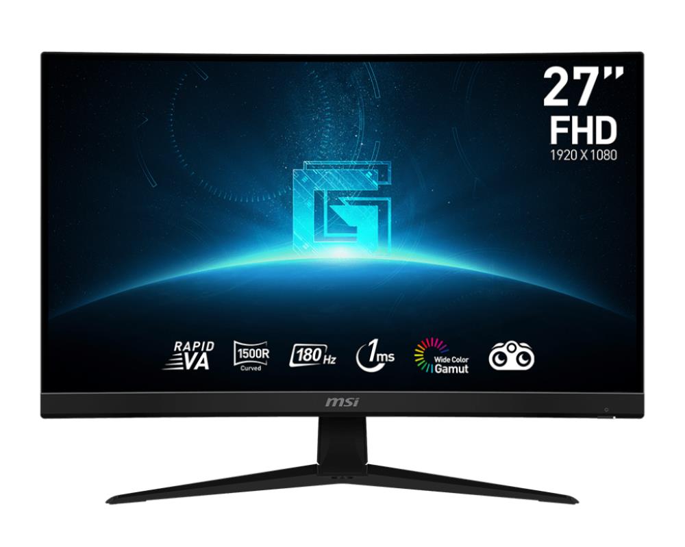 LCD Monitor MSI 27   Curved Panel VA 1920x1080 16 9 180Hz Matte 1 ms Tilt Colour Black G27C4E3