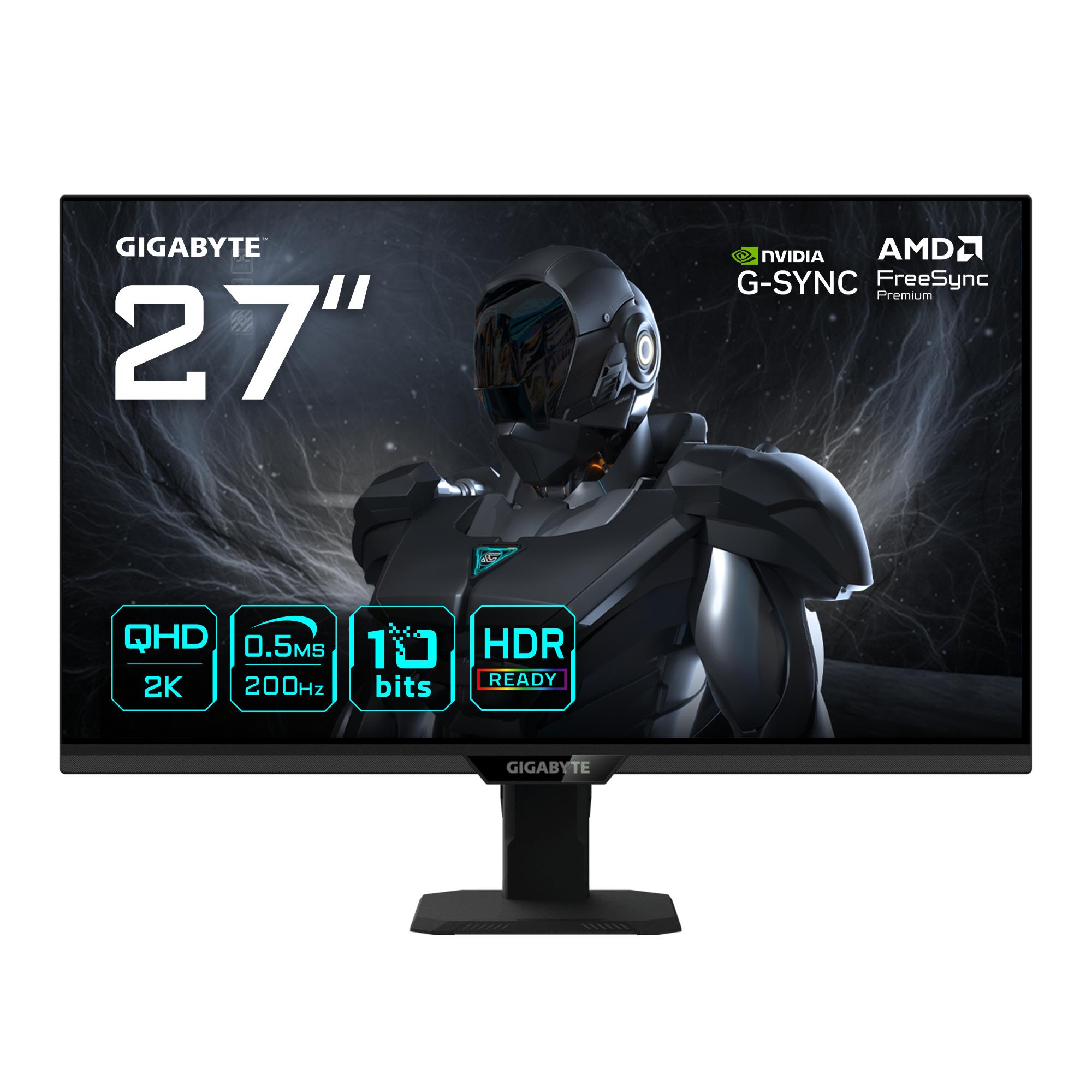 LCD Monitor GIGABYTE 27    2560 x 1440 pixels Quad HD Native aspect ratio 16 9 LED Flat G27Q20TEK