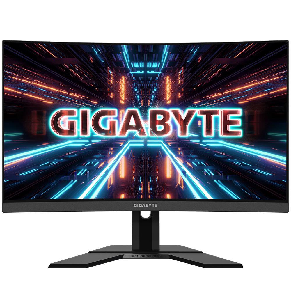 LCD Monitor GIGABYTE G27QC A 27   Gaming Panel VA 2560x1440 165Hz Matte 1 ms Speakers Height adjustable Tilt G27QCA-EK