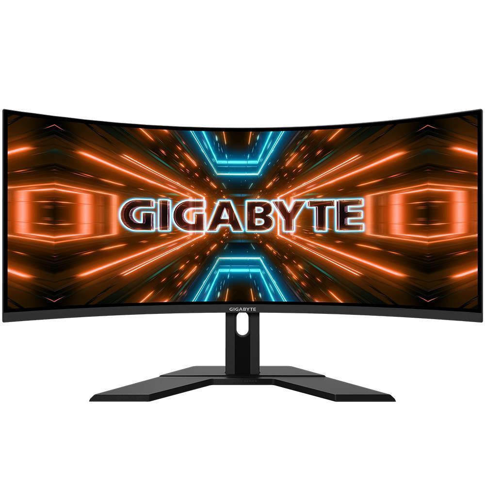 LCD Monitor GIGABYTE G34WQC A-EK 34   Gaming Curved 21   9 Panel VA 3440x1440 21 9 144Hz Matte 1 ms Speakers Height adjustable Tilt G34WQCA-EK