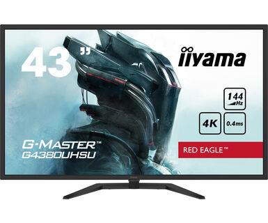 LCD Monitor IIYAMA 43   Gaming 4K Panel VA 3840x2160 16 9 144Hz Matte 0 4 ms Speakers Tilt Colour Black G4380UHSU-B1