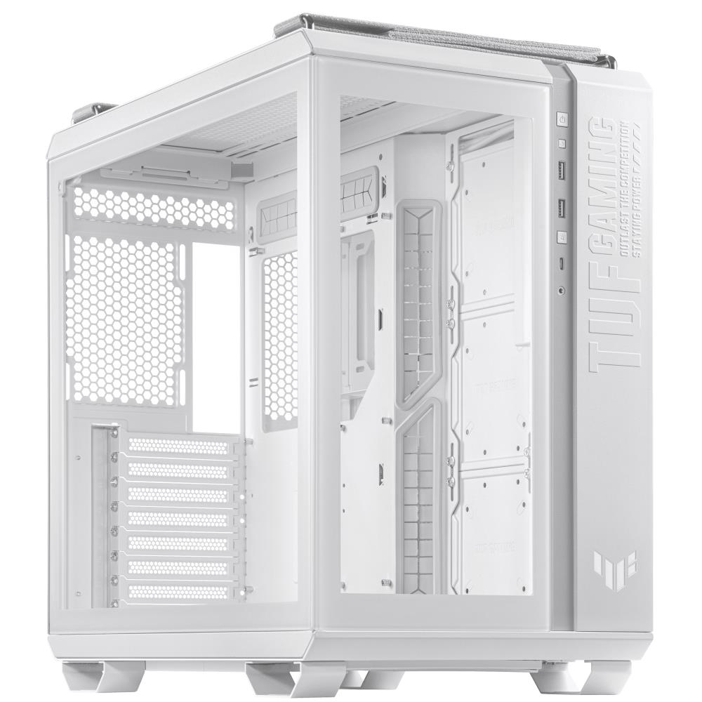 Case ASUS TUF Gaming GT502 MidiTower Case product features Transparent panel Not included ATX MicroATX MiniITX Colour White GAMGT502PLUS TGARGBWH