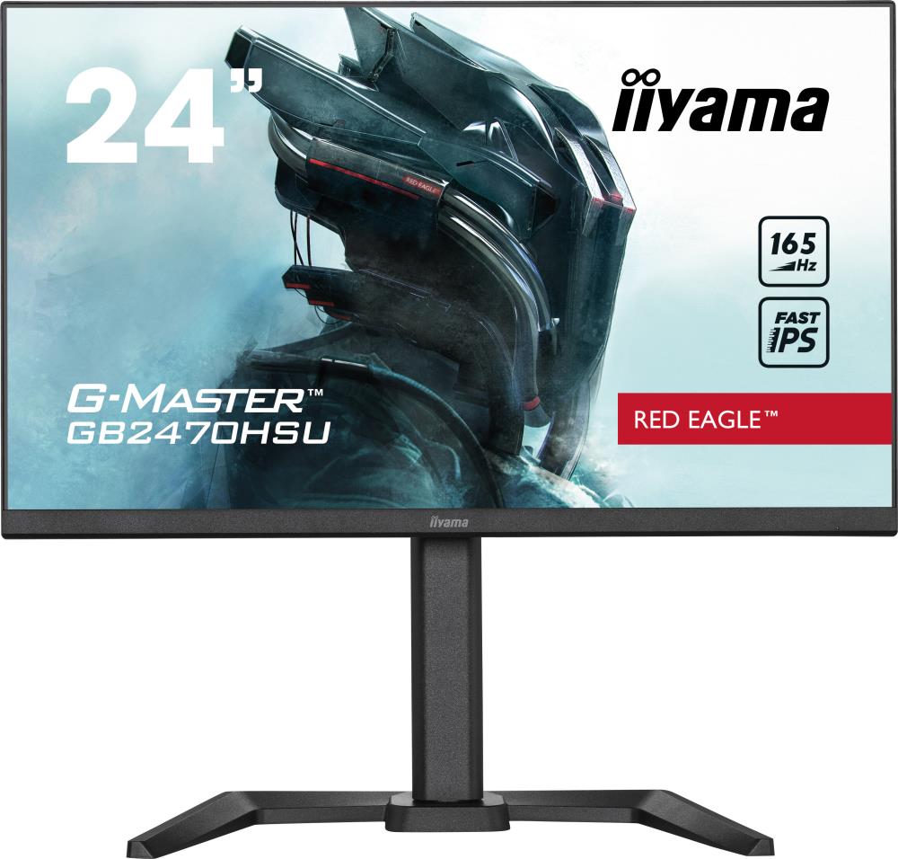 LCD Monitor IIYAMA GB2470HSU-B5 24   Panel IPS 1920x1080 16 9 165Hz Matte 0 8 ms Speakers Pivot Height adjustable Tilt Colour Black GB2470HSU-B5