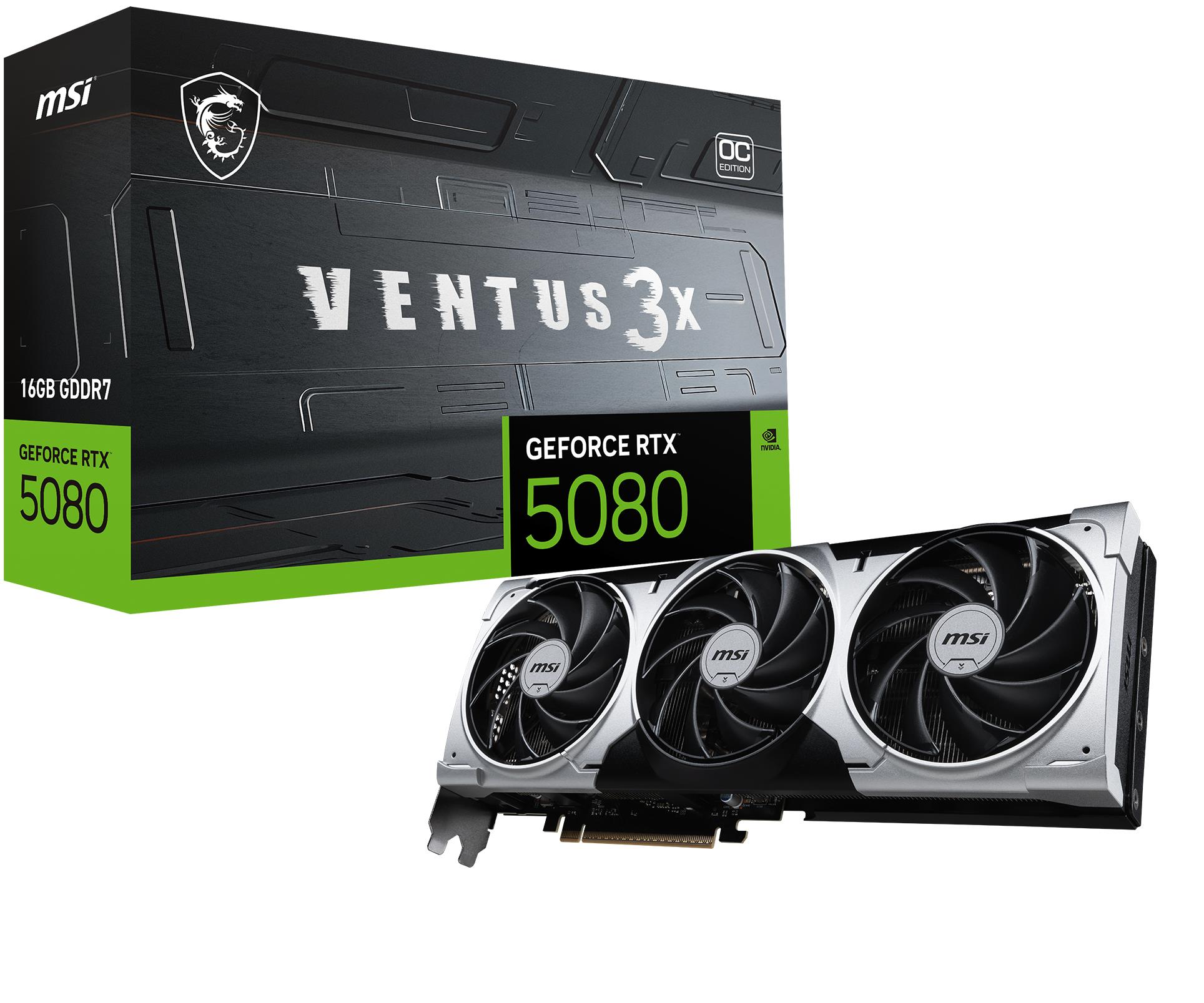 MSI RTX5080 16GB VENTUS 3X OC PLUS