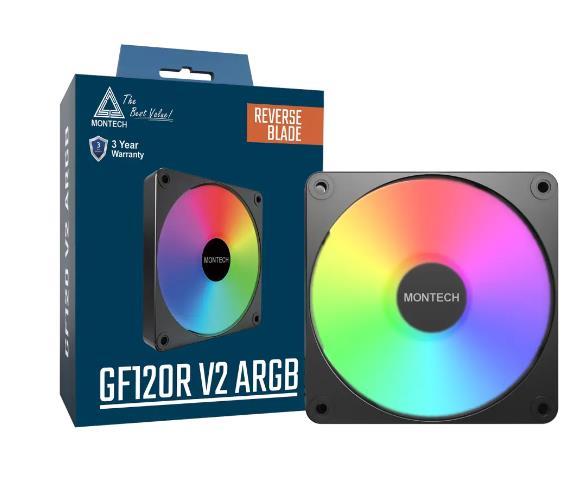 CASE FAN 120MM GF120R V2 ARGB PWM  B  MONTECH