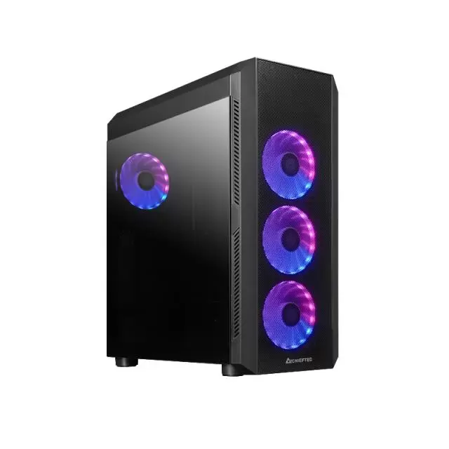 Case CHIEFTEC MidiTower Not included ATX MicroATX MiniITX Colour Black GL-04B-OP