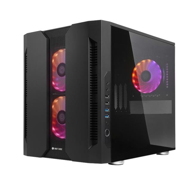 Case CHIEFTEC micro ATX Mini-ITX Black Cube PC GM-02B-OP