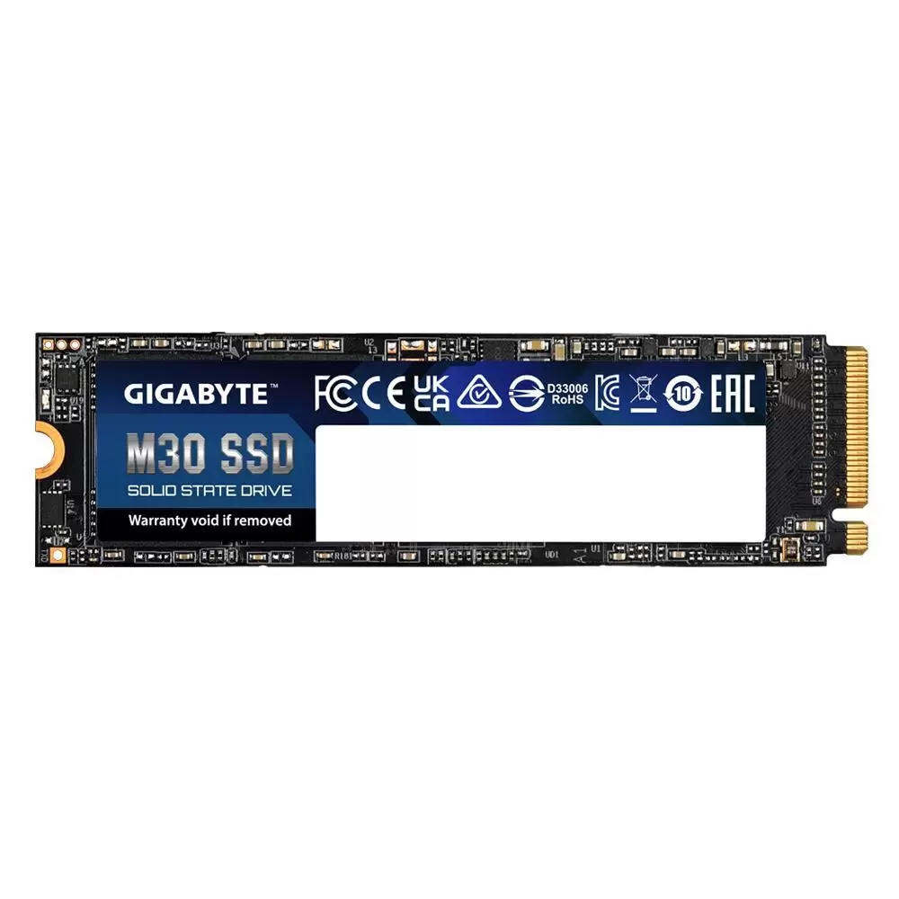 SSD GIGABYTE 512GB M.2 PCIE NVMe 3D TLC Write speed 2600 MBytes sec Read speed 3500 MBytes sec MTBF 2000000 hours GP-GM30512G-G