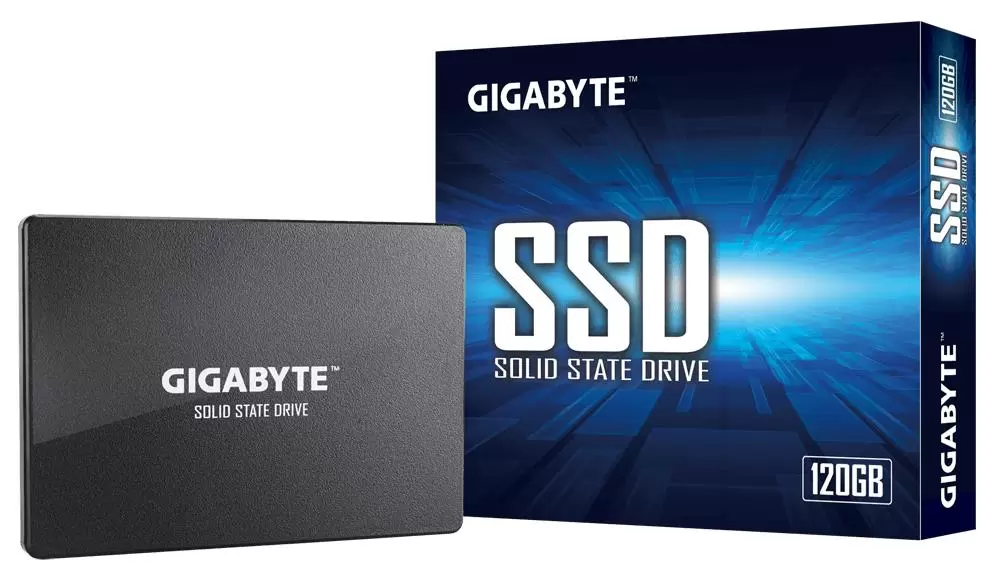 SSD GIGABYTE 120GB SATA 3.0 Write speed 280 MBytes sec Read speed 350 MBytes sec 2,5