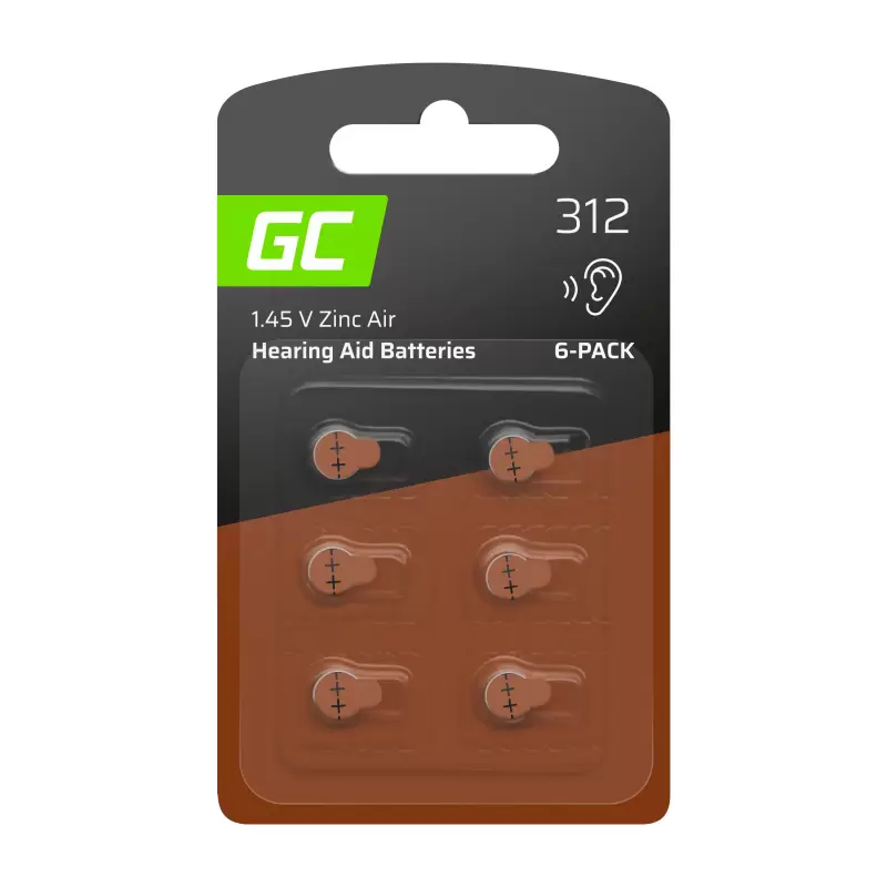 GREENCELL 6x hearing aid battery