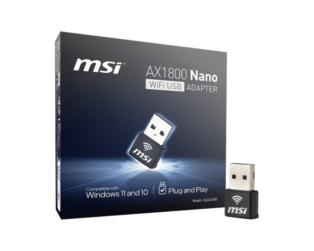 WRL ADAPTER 1800MBPS USB GUAX18N MSI