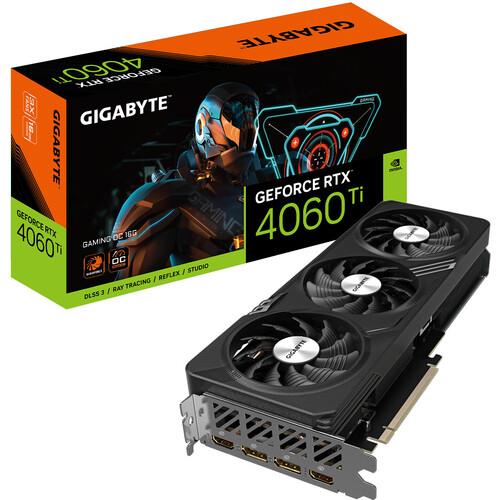 Graphics Card GIGABYTE NVIDIA GeForce RTX 4060 Ti 16 GB GDDR6 128 bit PCIE 4 0 16x Memory 2595 MHz Dual Slot Fansink 2xHDMI 2xDisplayPort GV-N406TGAMINGOC-16GD