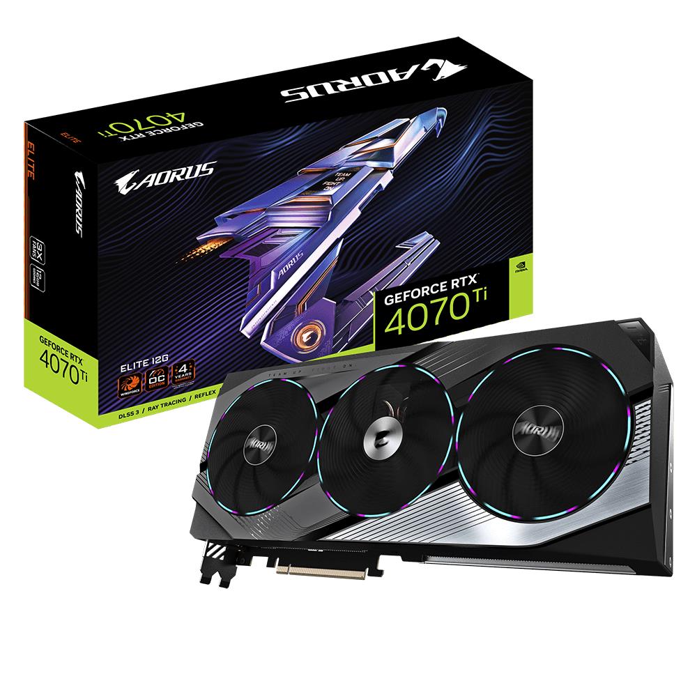 Graphics Card GIGABYTE NVIDIA GeForce RTX 4070 Ti 12 GB GDDR6X 192 bit PCIE 4.0 16x GPU 2655 MHz 1xHDMI 3xDisplayPort GV-N407TAORUSE-12GD