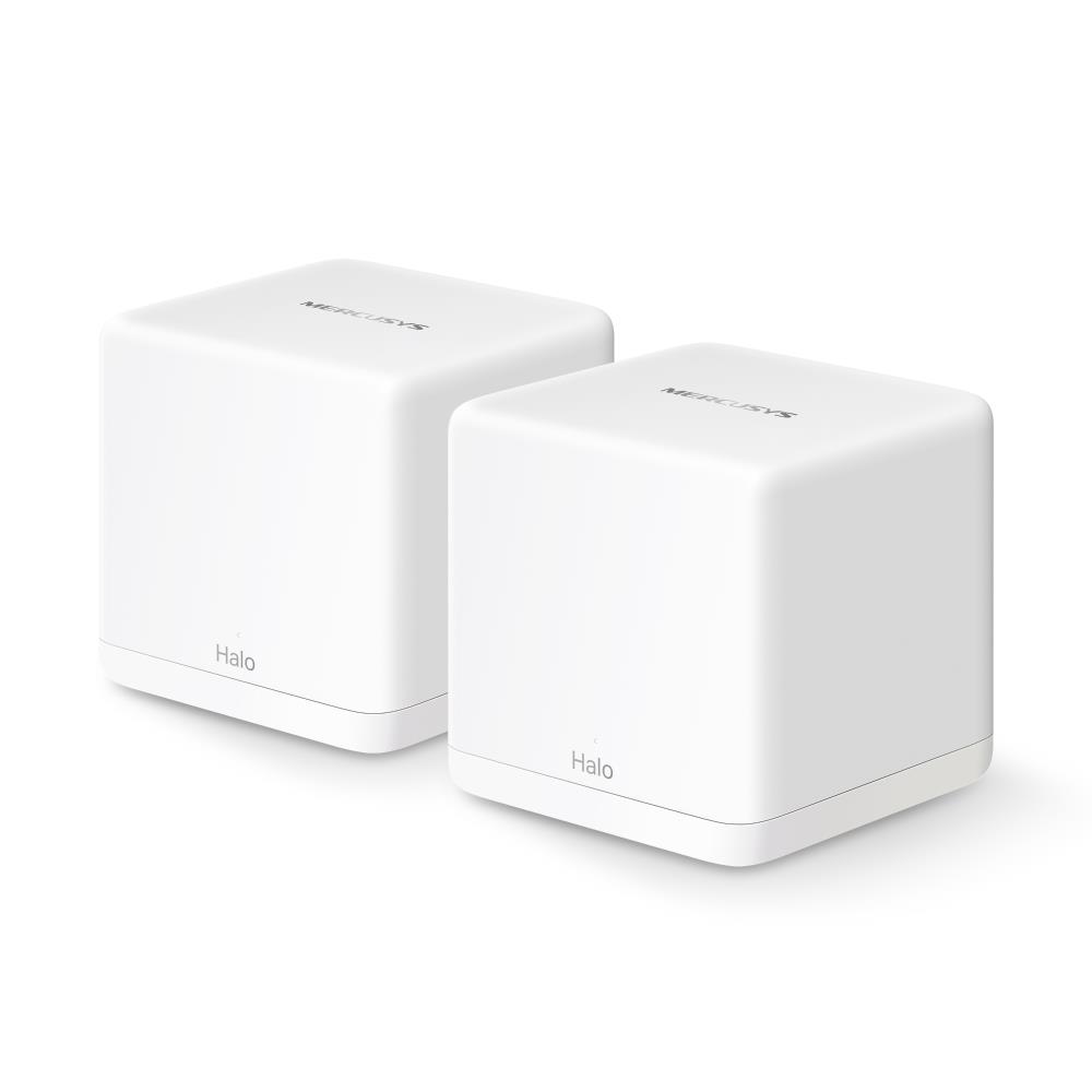 Wireless Router MERCUSYS Wireless Access Point   Router 2-pack 1500 Mbps Mesh IEEE 802 3ac IEEE 802 11a IEEE 802 11b IEEE 802 11g IEEE 802 11n IEEE 802 11ax 2x10 100 1000M LAN    WAN ports 3 HALOH60X 2-PACK 