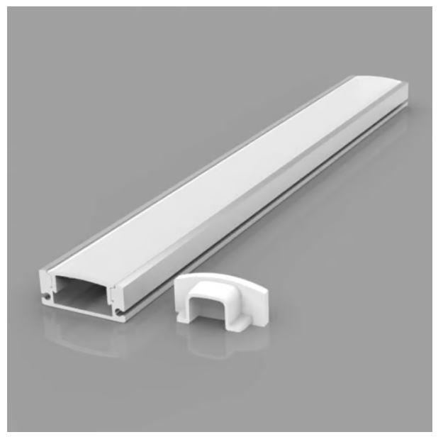 LIGHT ALUMINUM PROFILE LED 3M HB-17 5X7T VISIONAL