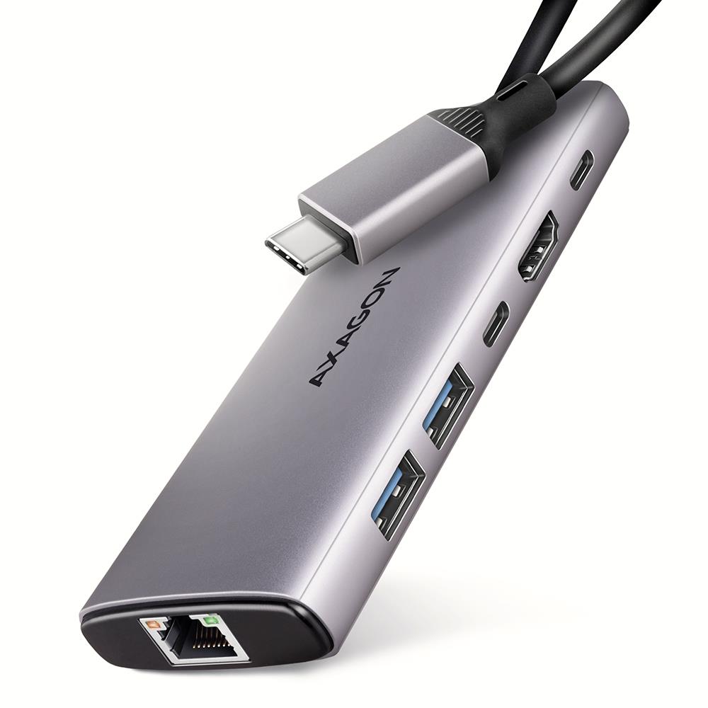 I O HUB USB-C 6IN1 10GBPS 0 15M HMC-6G2L AXAGON