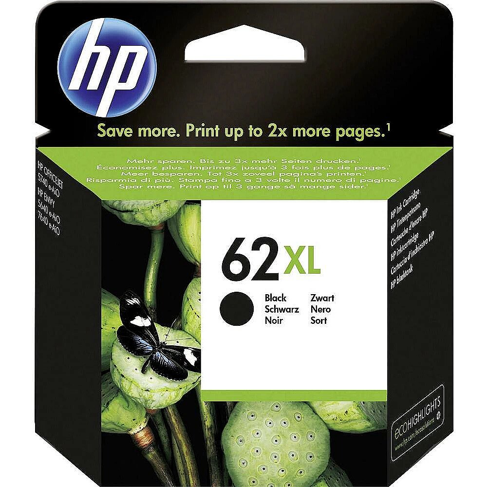 HP 62XL Black Ink Cartridge Blister