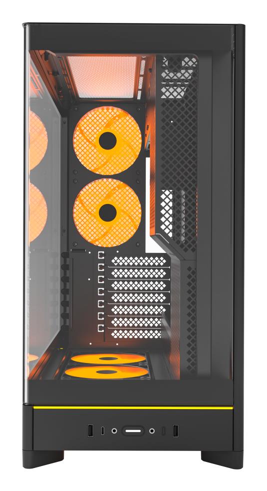 Case MONTECH HS02 PRO MidiTower Case product features Removeable HDD basket Transparent panel Not included ATX MicroATX MiniITX Colour Black HS02PRO B 
