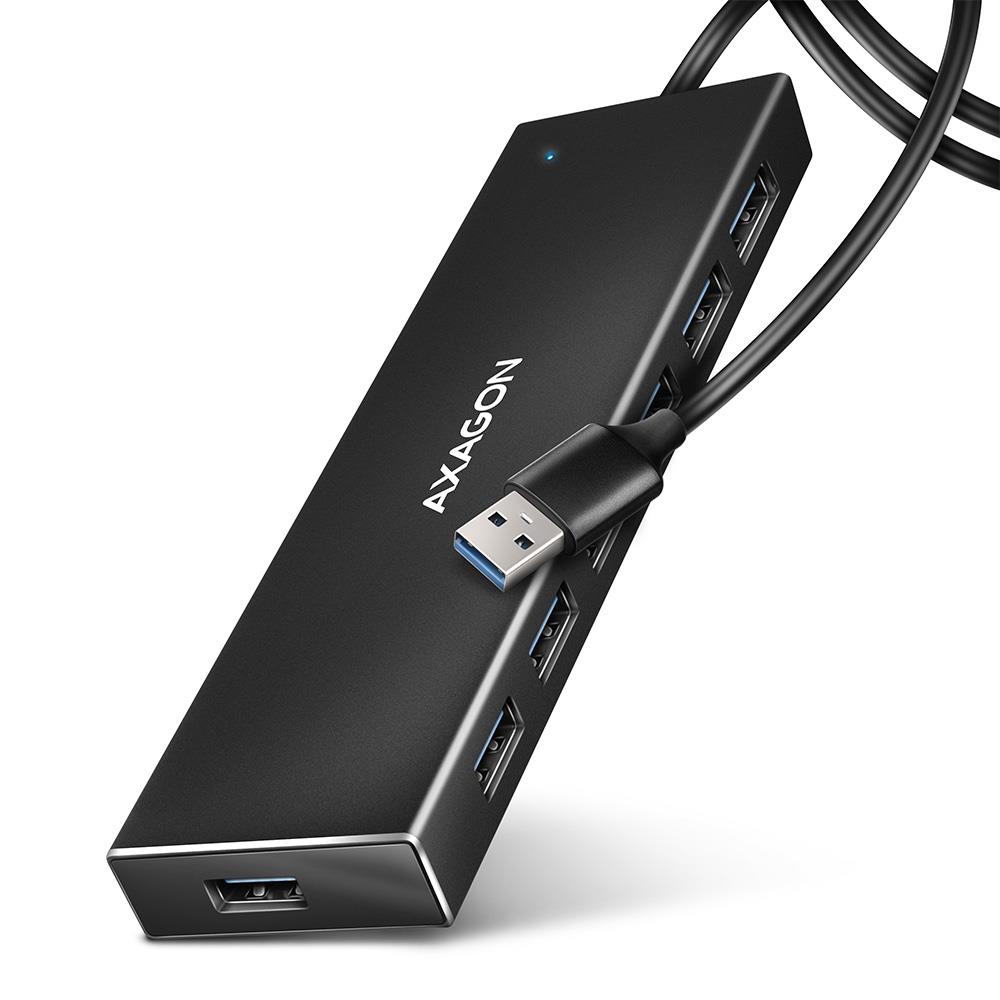 I O HUB USB3 2 7PORT FLAT 1M HUE-F7A AXAGON