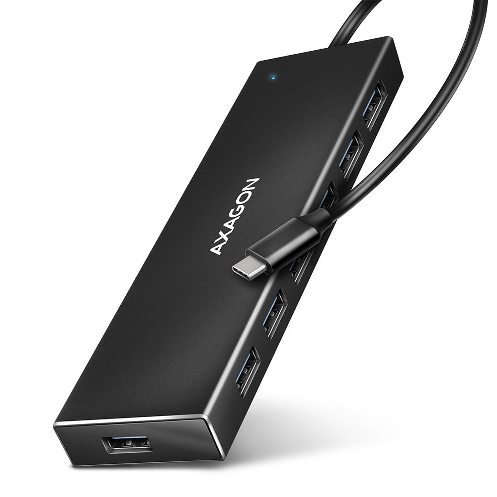 I O HUB USB-C 7PORT FLAT 0 3M HUE-F7C AXAGON