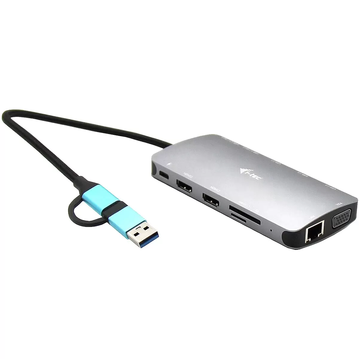 I-TEC USB-C Metal Nano Dock 3xDisplay PD