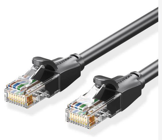 PATCH CABLE CAT 6 UTP 8M BLACK IBEBK VENTION