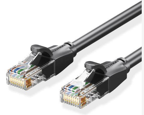 PATCH CABLE CAT 6 UTP 20M BLACK IBEBQ VENTION