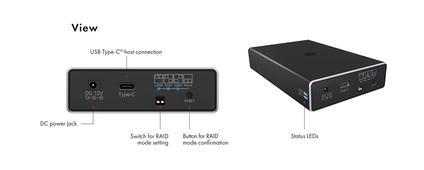 ICY BOX IB-RD2253-C31 External RAID encl