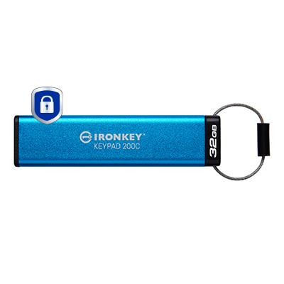 KINGSTON 32GB USB-C IronKey Keypad 200C