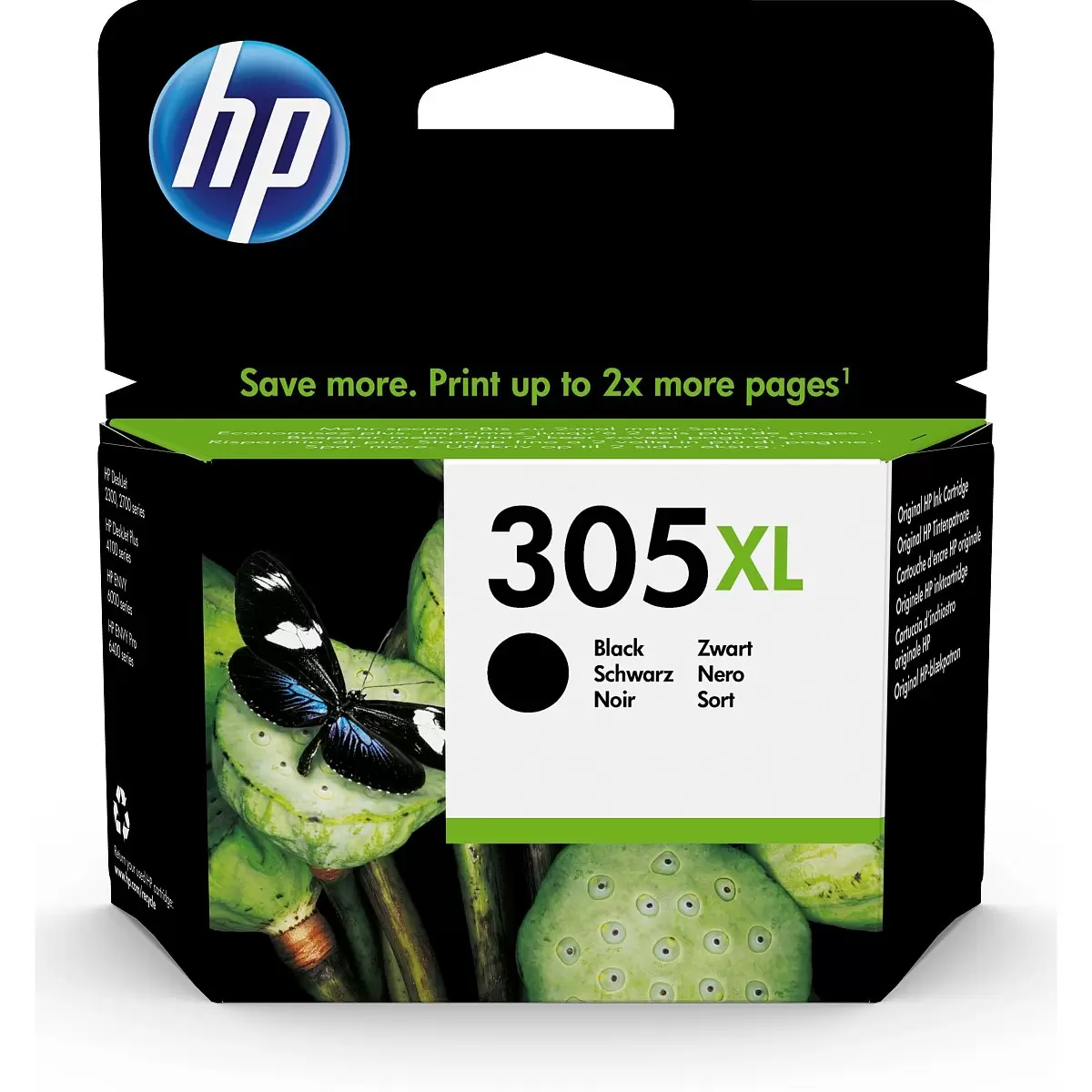 INK CARTRIDGE BLACK NO.305XL 3YM62AE HP