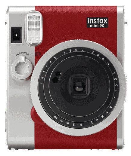 CAMERA INSTANT W 10SH GLOSSY INSTAX MINI 90 RED FUJIFILM