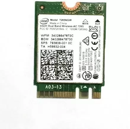 INTEL Dual Band Wireless-AC 7265