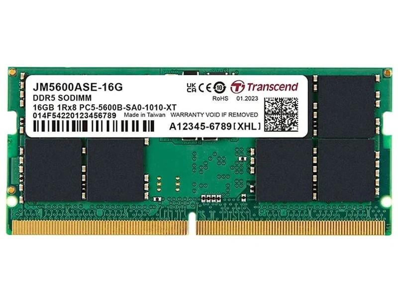 TRANSCEND 16GB JM DDR5 5600 SO-DIMM 1Rx8