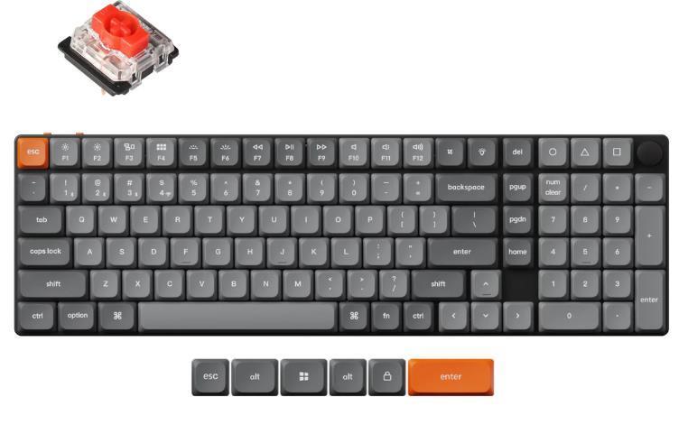 KEYBOARD WRL K17 MAX RGB BLACK K17M-B1 KEYCHRON