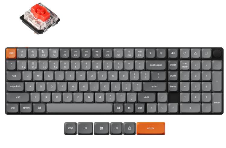KEYBOARD WRL K17 MAX RGB BLACK K17M-H1 KEYCHRON