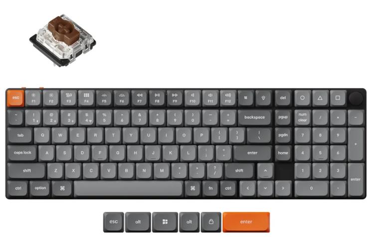 KEYBOARD WRL K17 MAX RGB BLACK K17M-H3 KEYCHRON