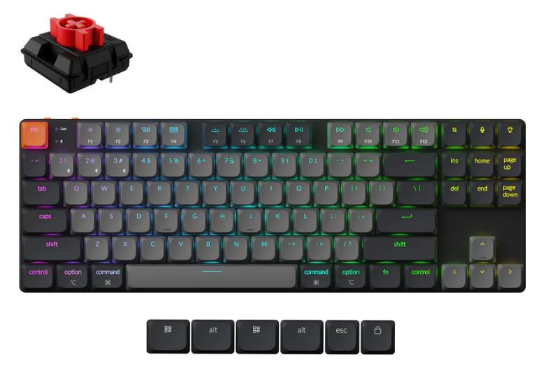 KEYBOARD WRL K1 RGB BLACK K1X-H1 KEYCHRON