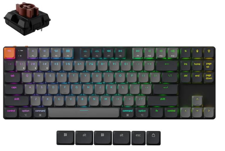 KEYBOARD WRL K1 RGB BLACK K1X-H3 KEYCHRON