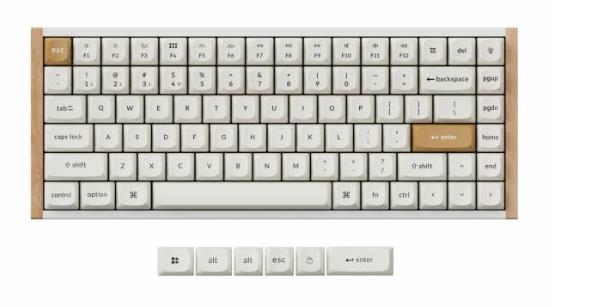 KEYBOARD WRL K2 HE SPECIAL ED  WHITE K2H-Q1 KEYCHRON