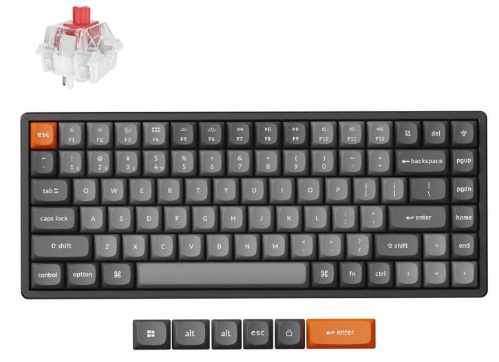 KEYBOARD WRL K2 MAX RGB BLACK K2M-J1 KEYCHRON