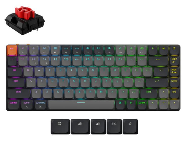 KEYBOARD WRL K3 RGB BLACK K3X-B1 KEYCHRON