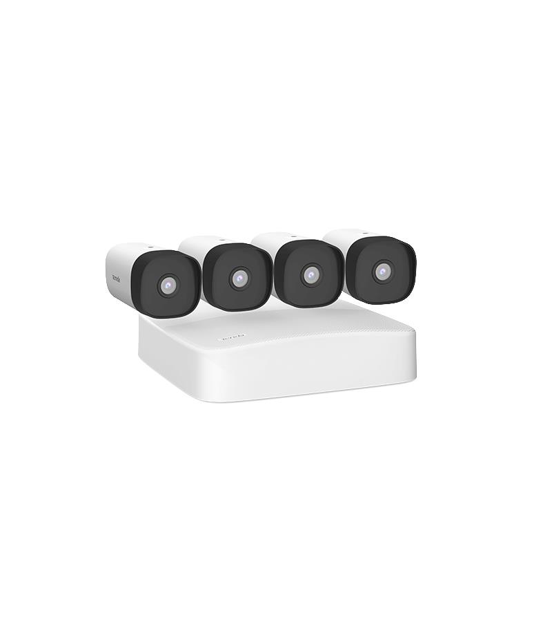WRL CAMERA 4MP SECURITY KIT POE HD K4P-4TR TENDA