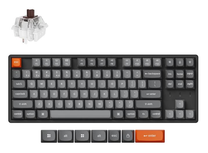 KEYBOARD WRL K8 MAX RGB BLACK K8M-J3 KEYCHRON