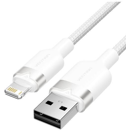 CABLE USB2 0 TO LIGHTNING 1M WHITE LANWF VENTION