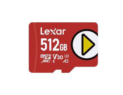 MEMORY MICRO SDXC 512GB UHS-I PLAY LMSPLAY512G-BNSNG LEXAR