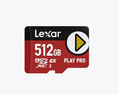 MEMORY MICRO SDXC 512GB UHS-I PLAY LMSXPS0512G-BNNNG LEXAR
